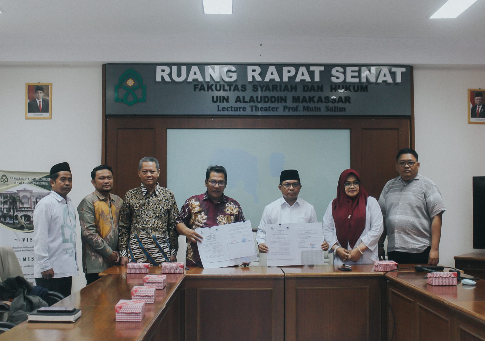 FSH UIN Alauddin Makassar Melakukan Penandatanganan Perjanjian Kerjasama Bersama FSH UIN Alauddin Syarif Hidayatullah Jakarta