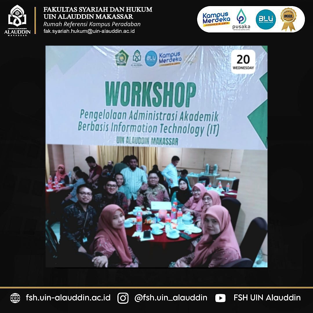 Fakultas Syari'ah dan Hukum Ikuti Pelatihan Workshop Pengelolaan Administrasi Akademik Berbasis IT