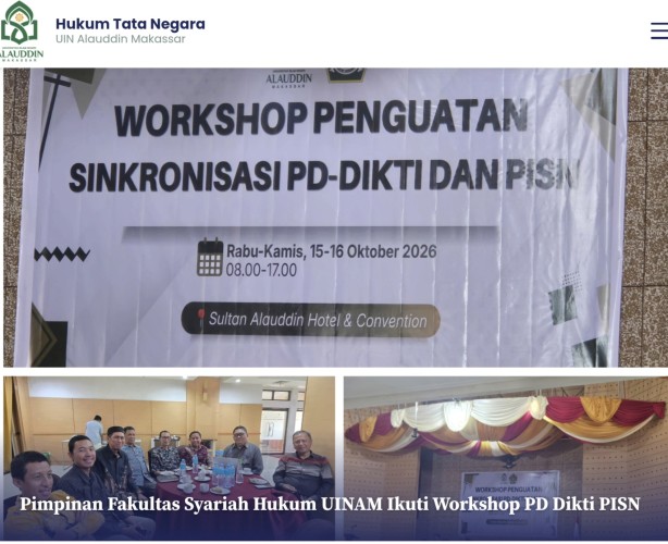 Pimpinan Fakultas Syariah Hukum UINAM Ikuti Workshop PD Dikti PISN