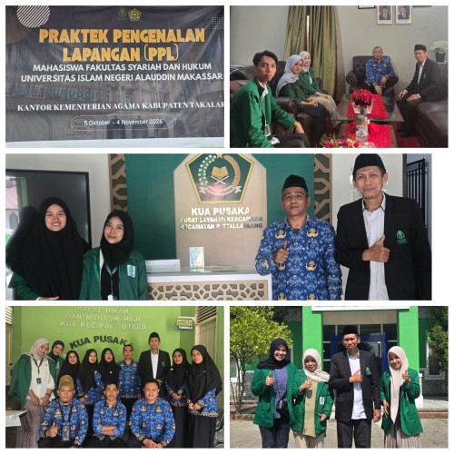 Dosen Pembimbing FSH UIN Alauddin Makassar Laksanakan Monev Mahasiswa PPL di Kemenag Takalar