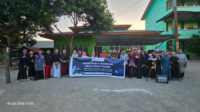 Tingkatkan Literasi Santri, Prodi Ilmu Falak Gelar Pengabdian Masyarakat dan Edukasi Rashdul Kiblat di Ponpes DDI Lerang-Lerang Pinrang
